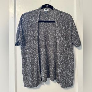 Heather Grey Soft Old Navy Short Sleeve Comfy Cardigan